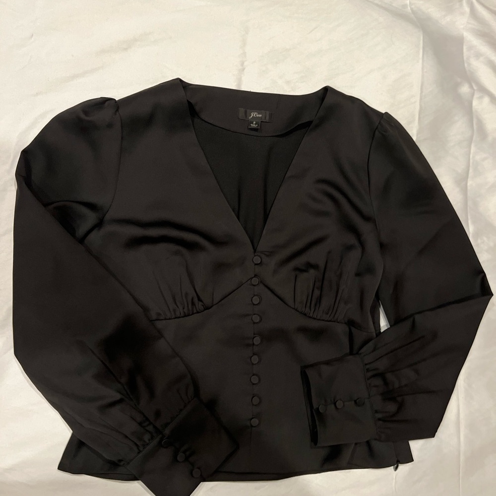 J- Crew Black Blouse